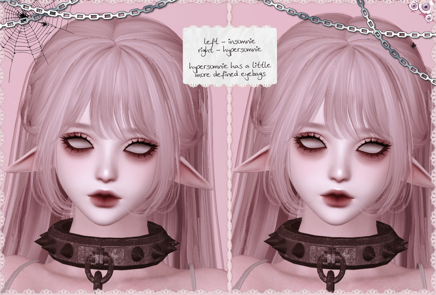 「7.0」(hyper) insomnie — makeup for Marie sculpt + every female