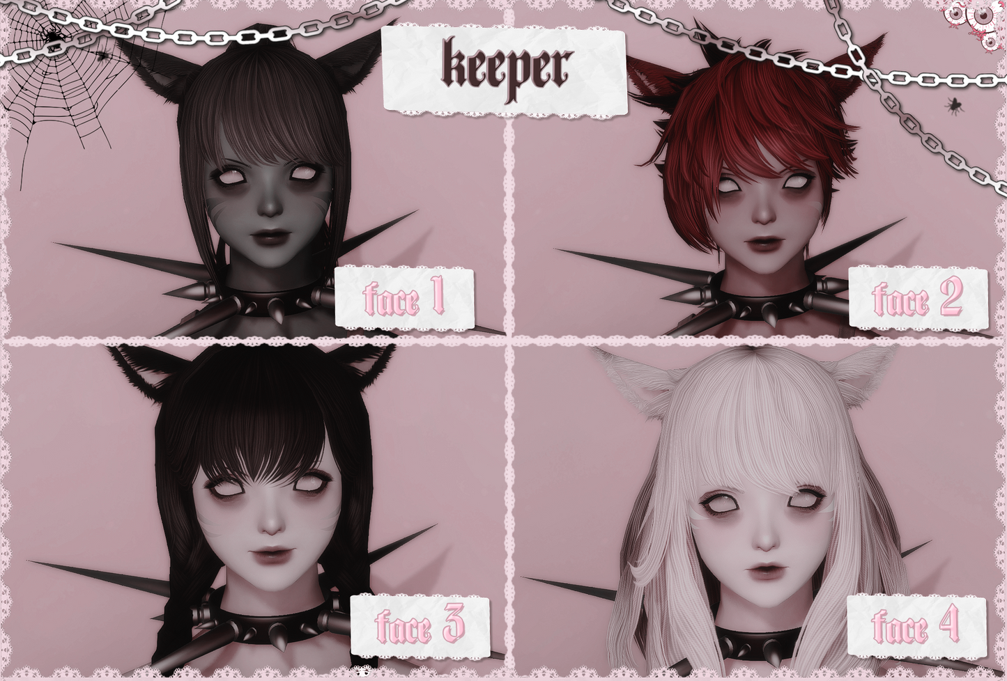 「7.0」(hyper) insomnie — makeup for Marie sculpt + every female