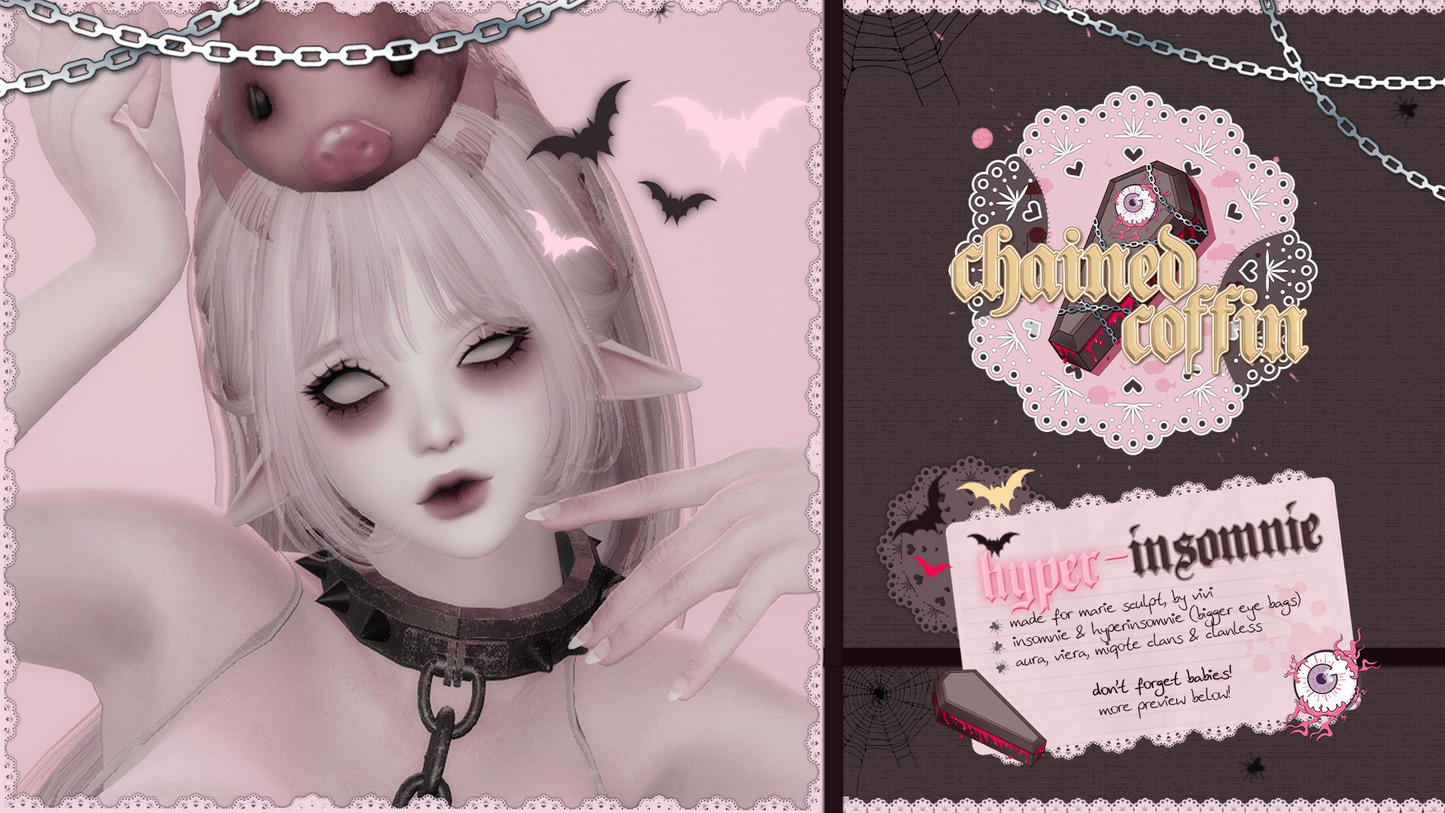 「7.0」(hyper) insomnie — makeup for Marie sculpt + every female